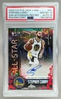 Stephen Curry 2025 Topps Chrome Cactus Jack Red Refractor Game Auto /5 PSA 10/10