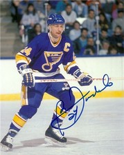 St Louis Blues Bernie Federko Autographed Signed 8x10 Photo COA PROOF