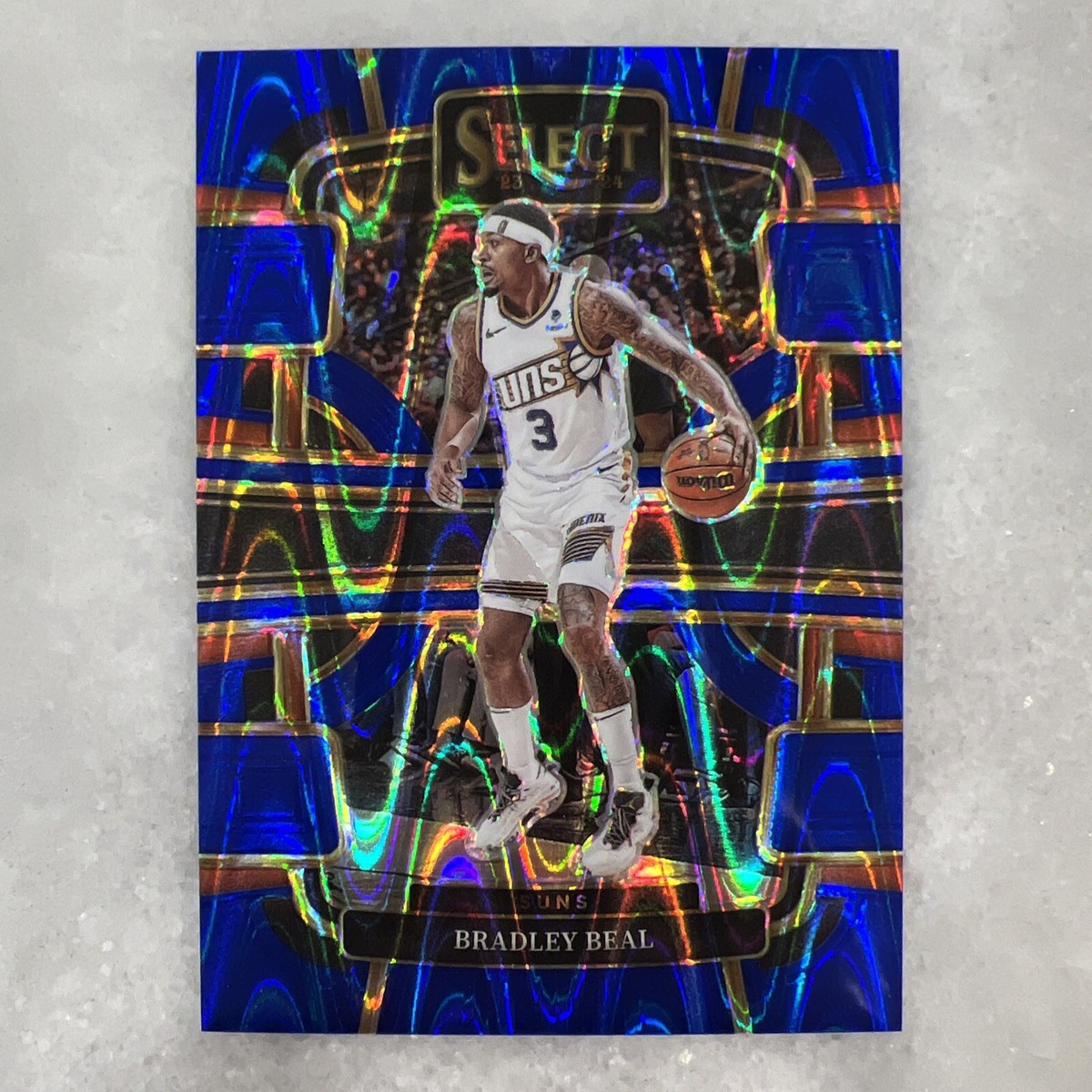 2023-24 Panini Select - Concourse Blue Tectonic Prizm #47 Bradley