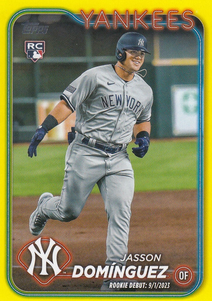 JASSON DOMINGUEZ TOPPS UPDATE YELLOW PARALLEL RC YANKEES #US175 2024 24