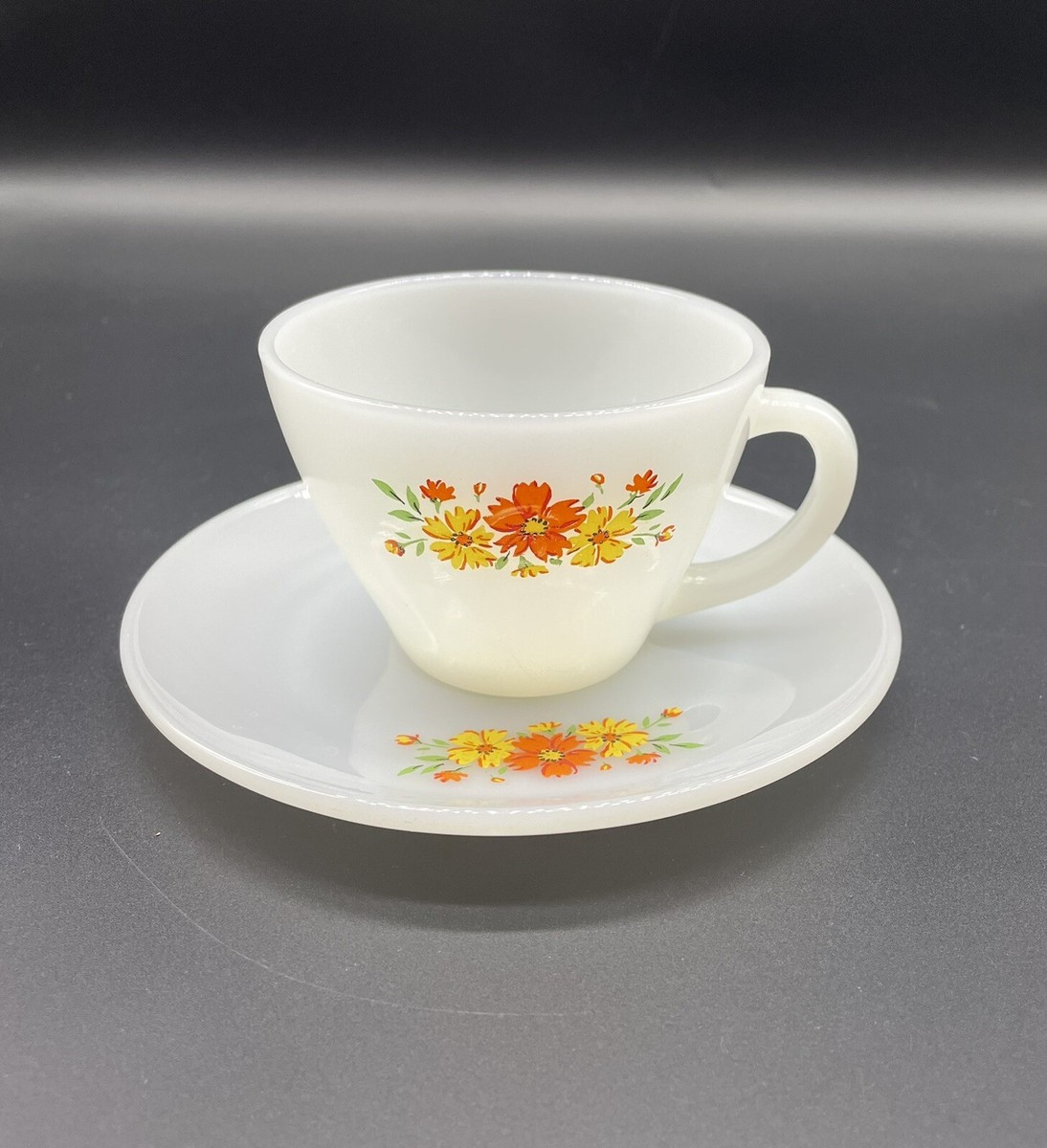 Anchor Hocking Fire King cup and saucer | eBay