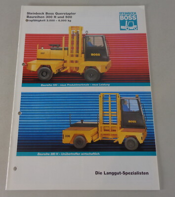 Prospectus Boss Steinbock Forklift Elektro-Schubmaststapler Wr 1,4 -2t 09/96