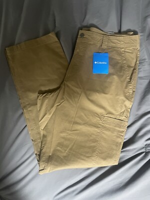 Columbia Men's Straight Droite Pant Utility Side Pocket 40x32 Tan Color
