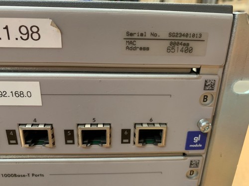 1 X HP 4108gl Series Procurve Switch 4100gl J4865A 4x J4863A - Picture 3 of 6