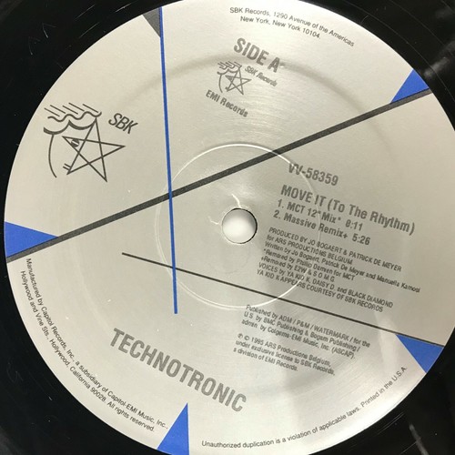 Technotronic - Move It To The Rhythm 2X12" Double Remix 1995 SBK VV-58359 - Imagen 3 de 6