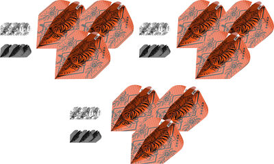 Target Dart Pro Ultra RVB Raymond van Barneveld INK Bundle Dart Flight Set NEU