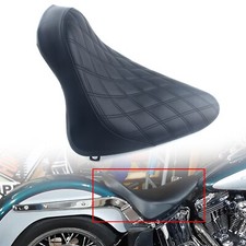 Für Harley Fat Boy Softail Deuce FXSTD Deluxe FLSTN FXST Black Driver Solo Seat