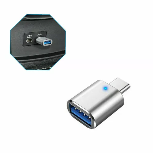 5Pc Gold Type C Male To USB 3.0 Female Data OTG Converters Adapter With Light - Picture 12 of 13