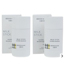 Beekman 1802 Goat Milk Stick Invisible Deodorant 2 Pack 2.5 oz each NIB