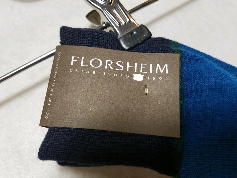 Florsheim multicolored Polyester spandex blue green gray red Size 6-12.5 - Image 4 of 4