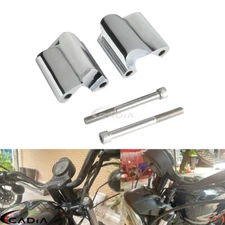 1" Bar Handlebar Riser 2'' Rise Extension For Harley Forty-Eight XL1200X '10-'18