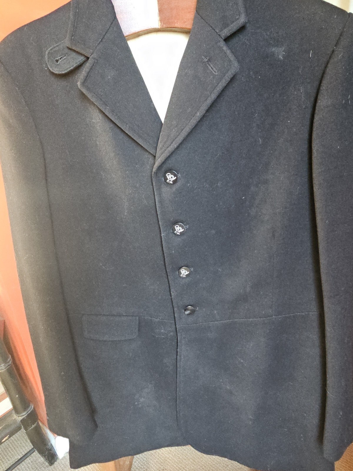 FILA Cappotto formale vintage Dege & Sons su misura Saville Row volpe caccia 