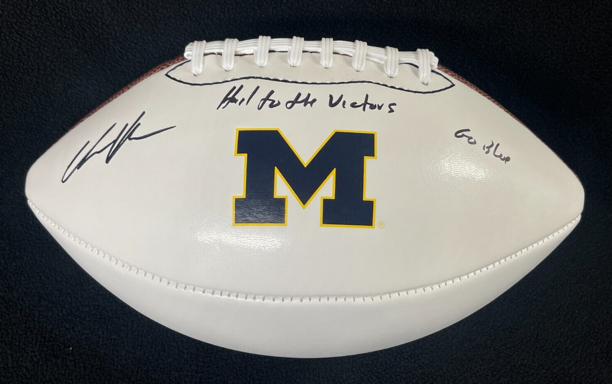 Chris Hutchinson Signed & Dual Inscribed Michigan Wolverines