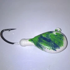 10 Flat Head BLACKFISH White Blue Green Jigs Jig Heads TOG TAUTOG T&A JIGS  