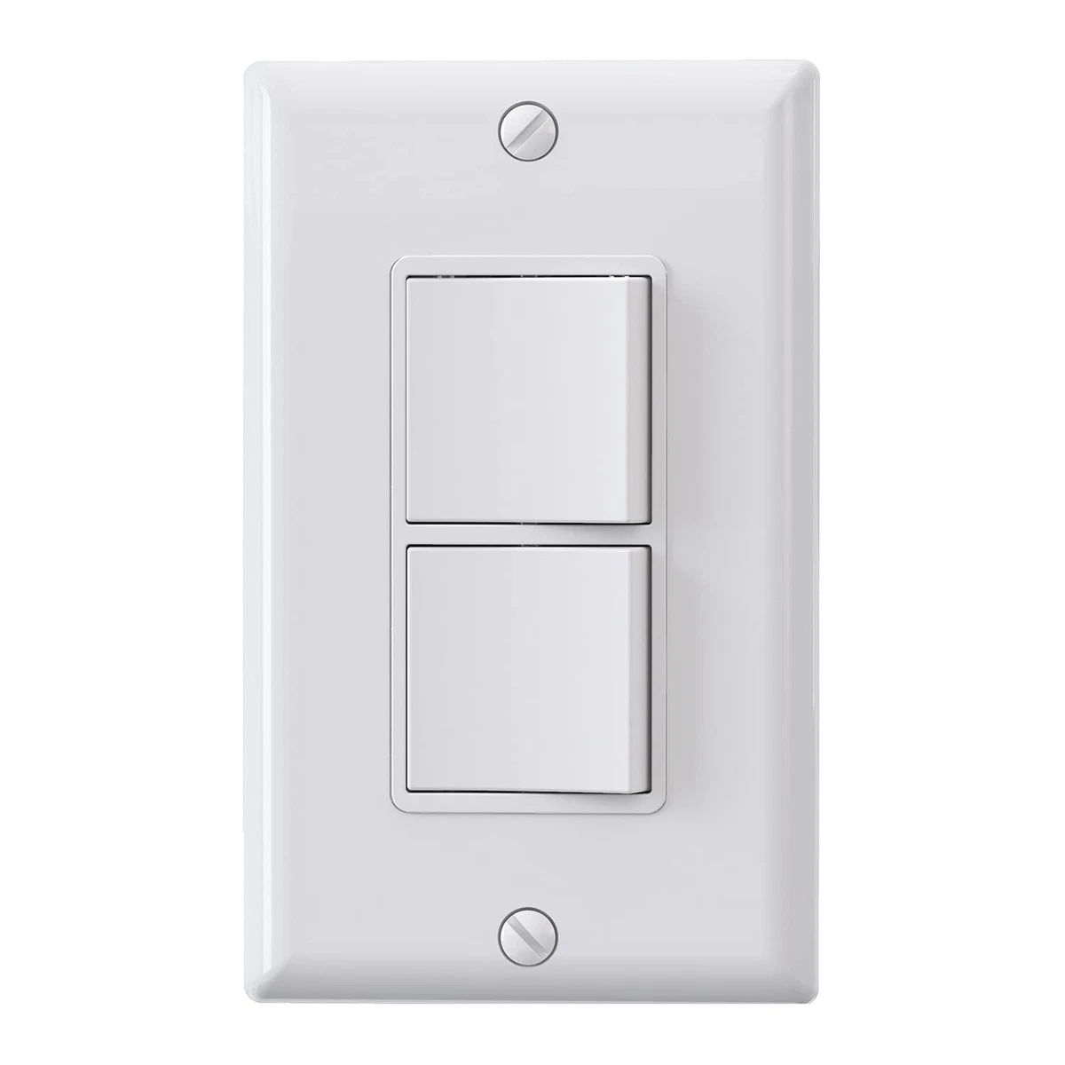 Decorator Double Rocker Light Switch Two Single Pole Electrical Paddle  Switch