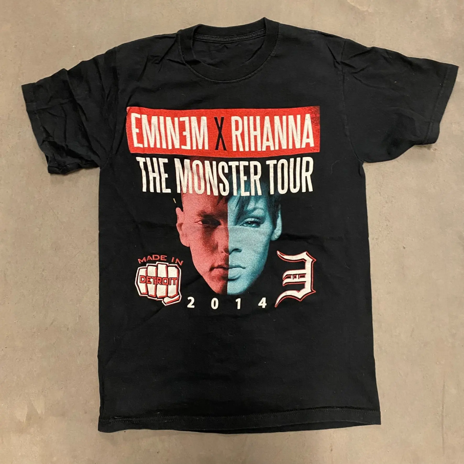 Camiseta Eminem Rihanna Tour 2014 Colección Regalo Para Fan S a 5 XL