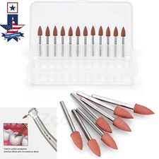 AZDENT Dental Brownie Polishers Friction Grip Burs Mini Points 1.6mm FG 0413