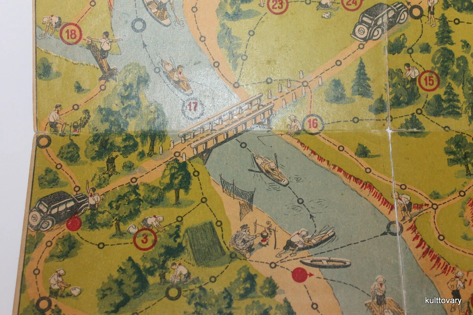  antique board game USSR Russian Pioneer Propaganda Communist Toy soviet  - Image 4 of 4