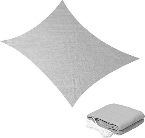 CRnets Rectangle Sun Shade Sail UV Block Canopy Cover Backyard Patio Lawn Garden - Picture 22 of 25