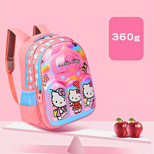 Sanrio Hello Kitty World Rucksack 3D Hartschalen Design Premium Mädchen Schultasche - Bild 4 von 20