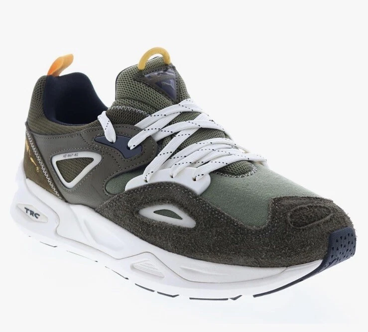 Sneakers basse Puma uomo TRC Blaze Safari scamosciate oliva taglia 10 US (MSRP $160)