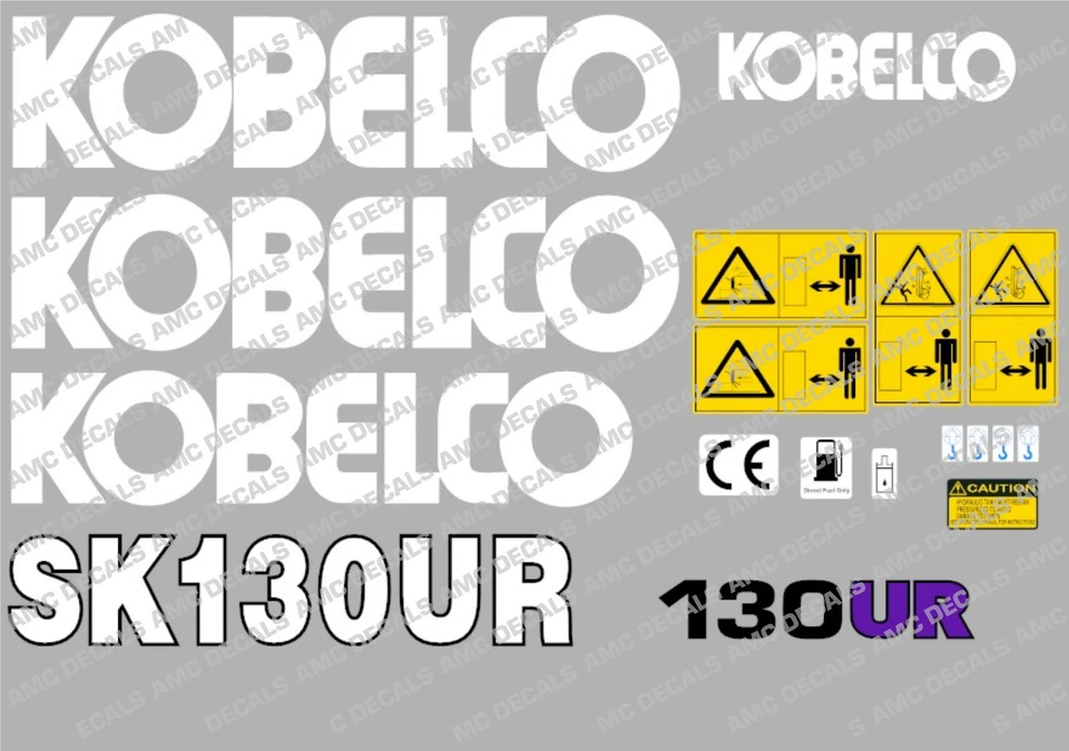 KOBELCO SK130UR DIGGER DECALS STICKERS - image 1 of 1