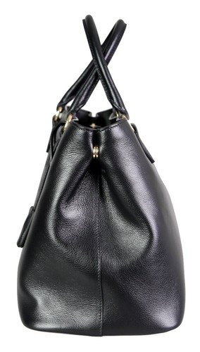 LUXUS PRADA SCHULTER TASCHE HANDTASCHE 1BA579 SCHWARZ LEDER NEU - 第 3/10 張圖片