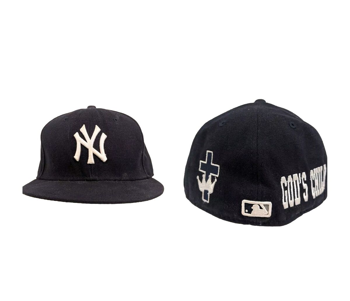 NY Yankees Hat New Era 7 3/8 Fitted 59Fifty Embroidered NY Yankees Hat New Era 7 3/8 Fitted 59Fifty Embroidered