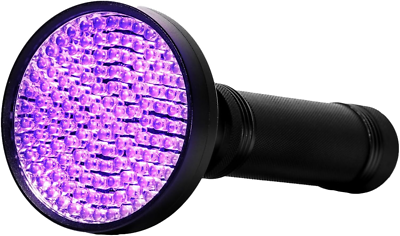 kobra uv black light flashlight 100 led Kobra Black Light Flashlight 100 LED Lamp and Blacklight Ultra Intensity  18W 385