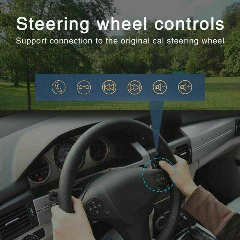 Android 11 Car Stereo Radio Player 1DIN 10.1" Touch Screen GPS Wifi Mirror Link