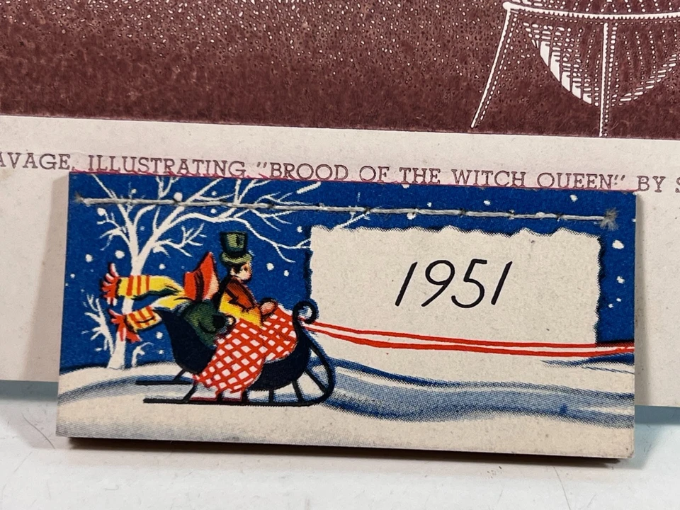 Calendário de quadrinhos 1951 Steele Savage Illustrating Brood of the Witch Queen - Imagem 2 de 4