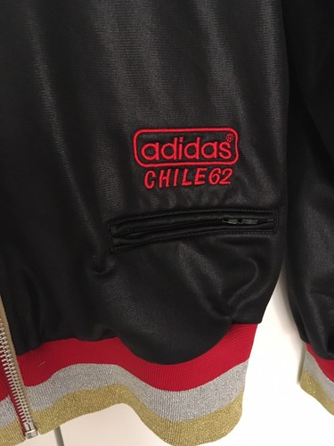 ADIDAS ORIGINAL CHILE 62 SHINY SUPERSTAR GLITTER TRACKSUIT TOP,JACKET,SIZE SMALL - Picture 3 of 8