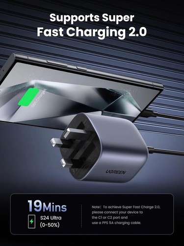 UGREEN USB C Charger 65W Fast Charging Plug Nexode 4 Ports Foldable - 第 4/4 張圖片