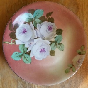 Vintage Blakeman & Henderson Limoges France Plate 10 5/8" Flower Pattern