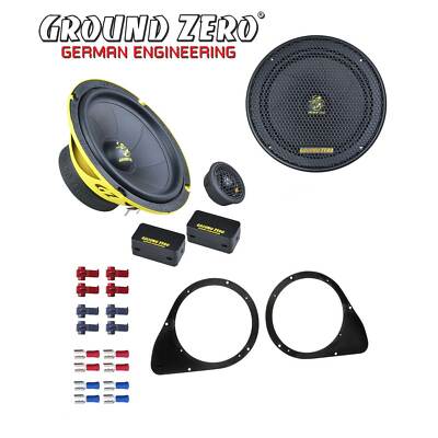 Ground Zero Auto SPL Lautsprecher System 16,5cm für Fiat 500 2007-2016
