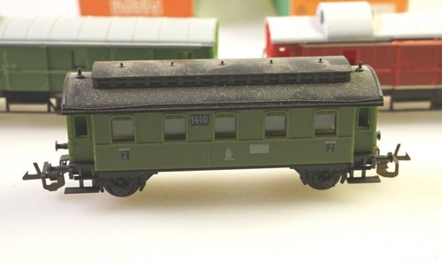 (3475) Zeuke Spur TT Personenwagen 1410 + 2 Gepäckwagen der DR | Condition: Gebraucht