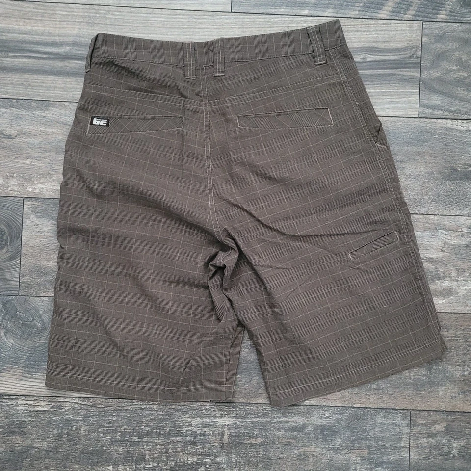 Pantalones Cortos BC Surf & Sport Para Hombre Talla 32 Marrón Tostado Chino a Cuadros Foto 3 de 4
