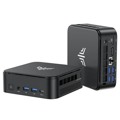 NIPOGI E3B 4K MINI PC AMD Ryzen 5 7430U 16GB RAM + 512GB SSD Windows 11 Pro