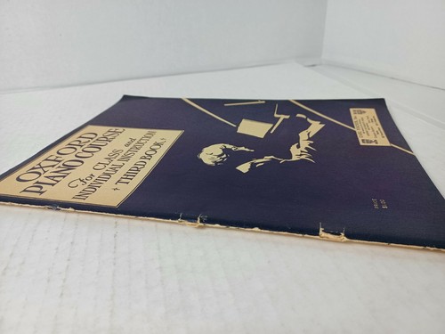Vintage 1929 Oxford Piano Course For Class & Individual Instruction 3rd Book GC - Picture 8 of 8