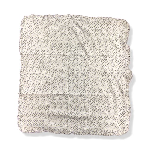 $50 Kissy Kissy Baby Purple White Lilac Rosebuds En Pointe Pima Cotton Blanket - Picture 4 of 6