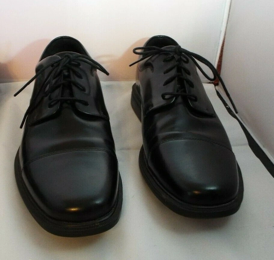 MEN S LEATHER ROCKPORT WATERPROOF BLACK DRESS SHOES SIZE 11.5 M. VERY GOOD COND