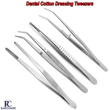 Dental Medical Cotton & Dressing Soft Tissue Surgical Forceps Pliers Tweezers CE