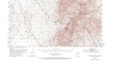 Spruce Mountain Quadrangle Nevada 1953 Topo Map USGS 1:62500 Topographic