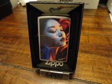 NEW CHINESE WOMAN BEAUTIFUL CLAUDIO MAZZI ZIPPO LIGHTER MINT IN BOX
