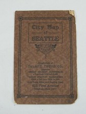 1913 CITY MAP OF SEATTLE DELAPE TOURS