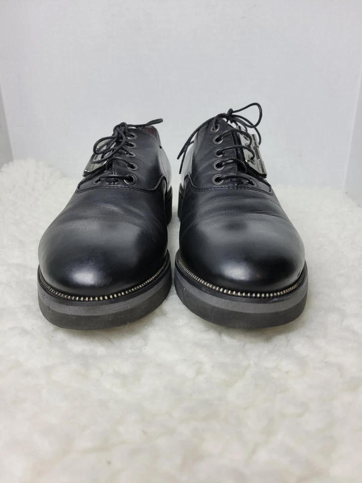 Zapatos Cesare Paciotti para Hombre Talla 7 Cuero Negro Oxford Derby Lujo  Foto 2 de 4