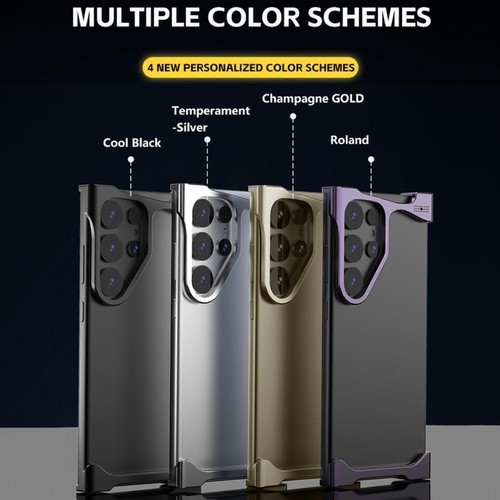 For Galaxy S25 S25+ S25Ultra Metal Frameless Minimalist Case R5Q1 UK B0N0 - Zdjęcie 14 z 22