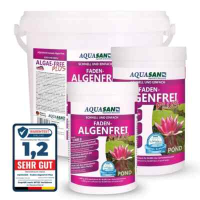 (19,99 /KG) AQUASAN Fadenalgenfrei Plus Algenvernichter Gartenteich