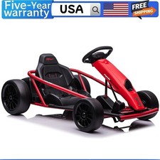     Ride On Toy for Teens 24V Go Kart 9Ah Large Battery 8MPH High Speed Drifting