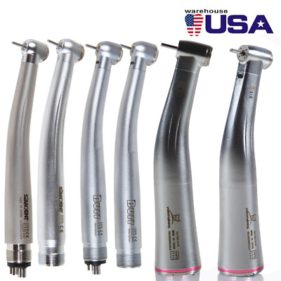 Dental Fiber Optic LED/No-LED High Speed Handpiece /1:5 Increasing Angle UDM